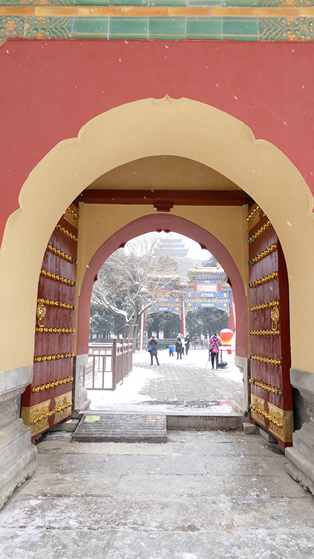 雪中景山公園,、故宮