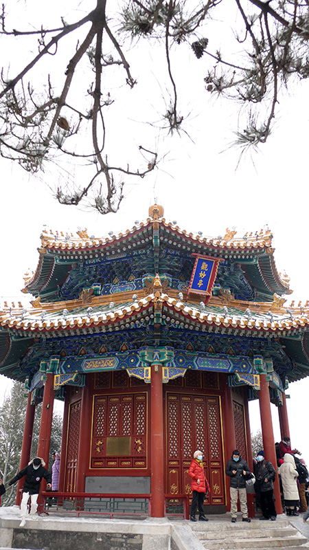 雪中景山公園,、故宮