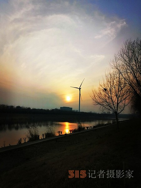 李月手機(jī)拍圖——又見(jiàn)蘆葦夕陽(yáng)紅