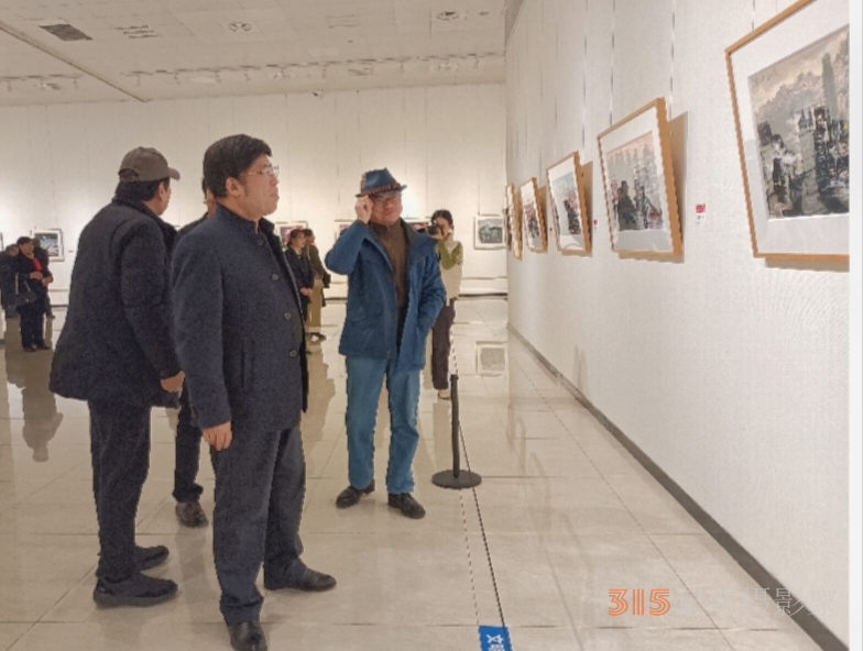 “如果時代被看見”三人畫展在濟南啟幕,，共繪時代藝術長卷