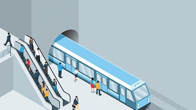 “左行右立”含隱患   乘地鐵扶梯,，習(xí)慣該改啦,！